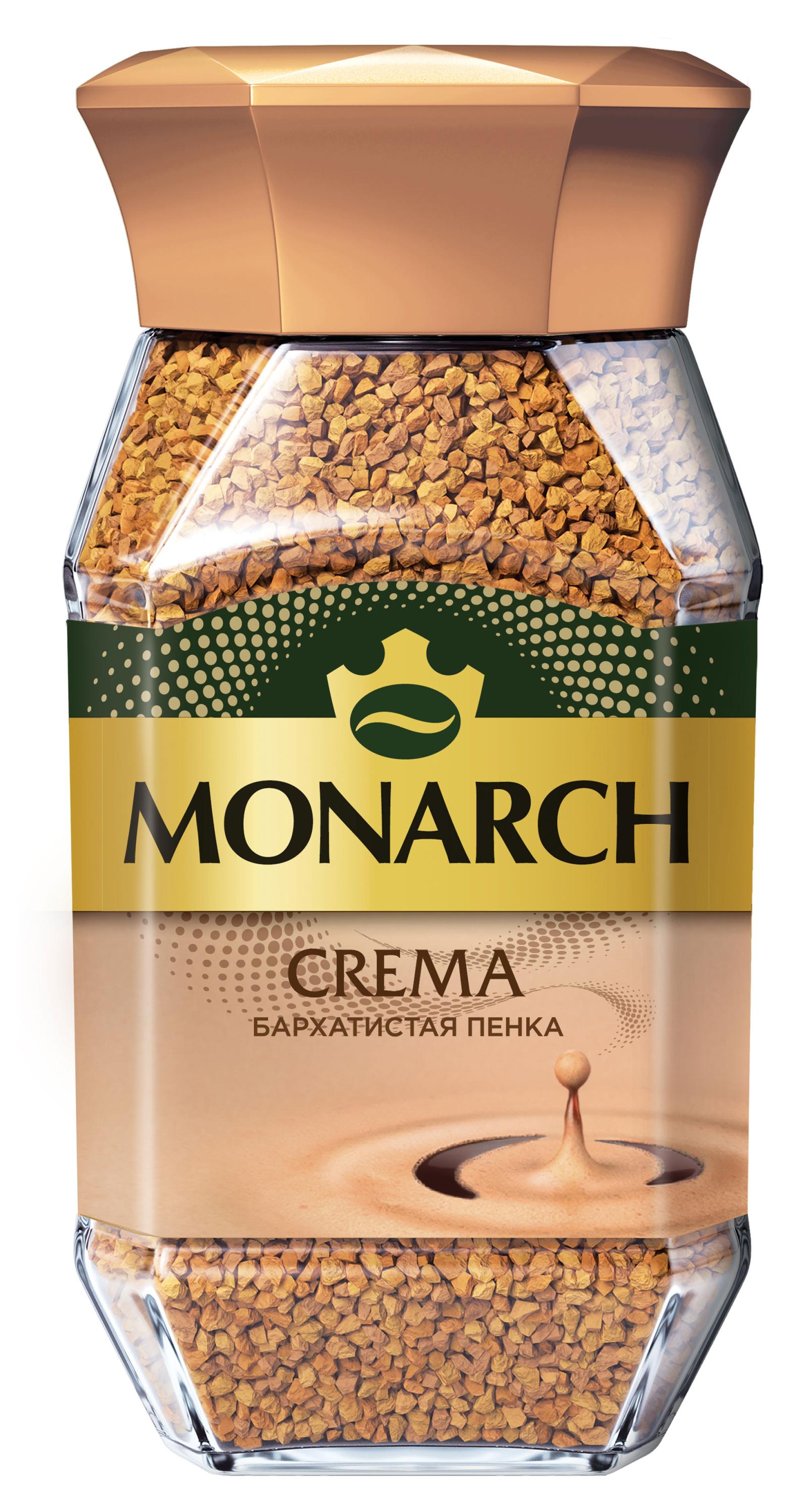 

Кофе растворимый MONARCH Crema с бархатистой пенкой, 95 г