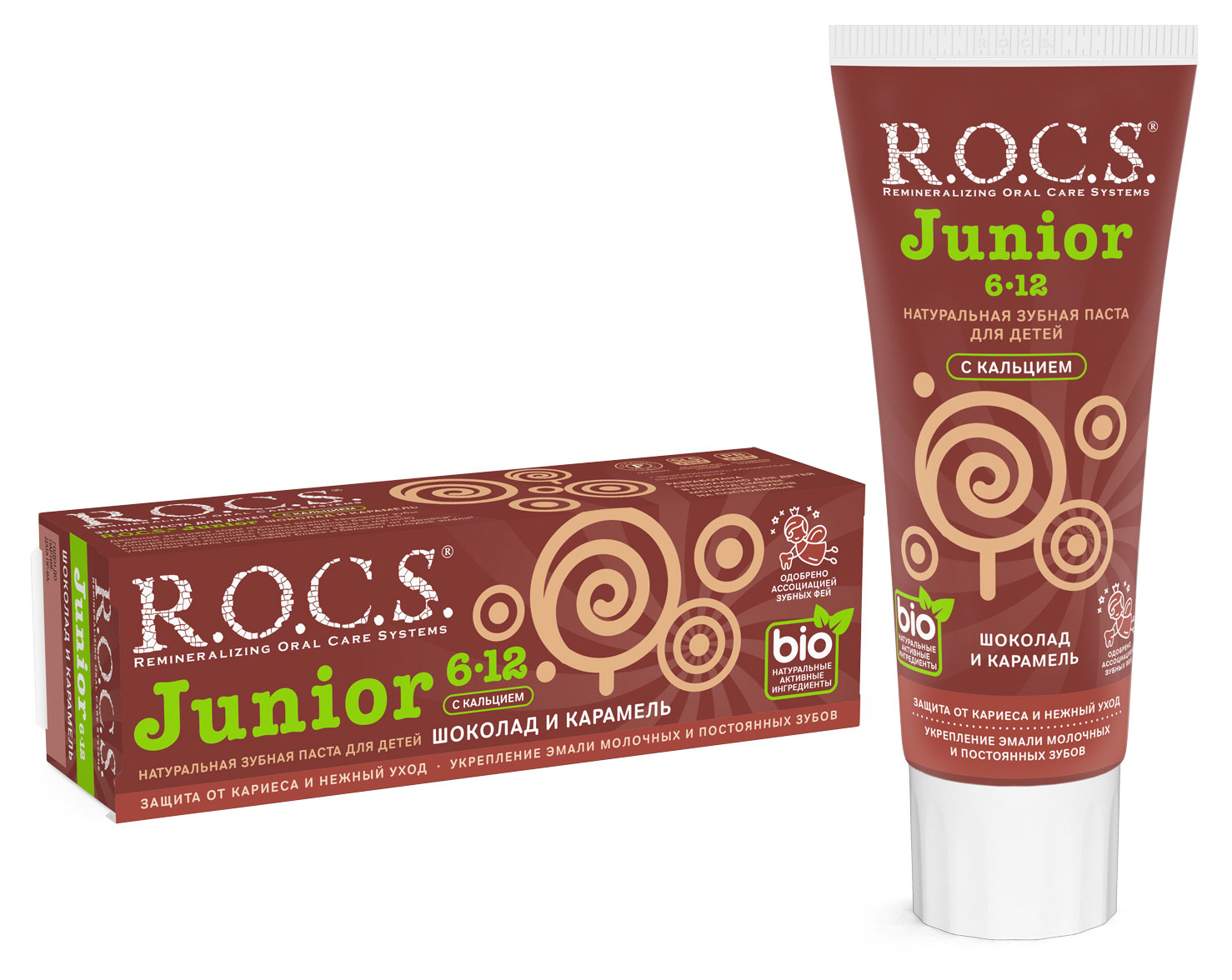 

Зубная паста R.O.C.S. Junior Шоколад и карамель, 74 г