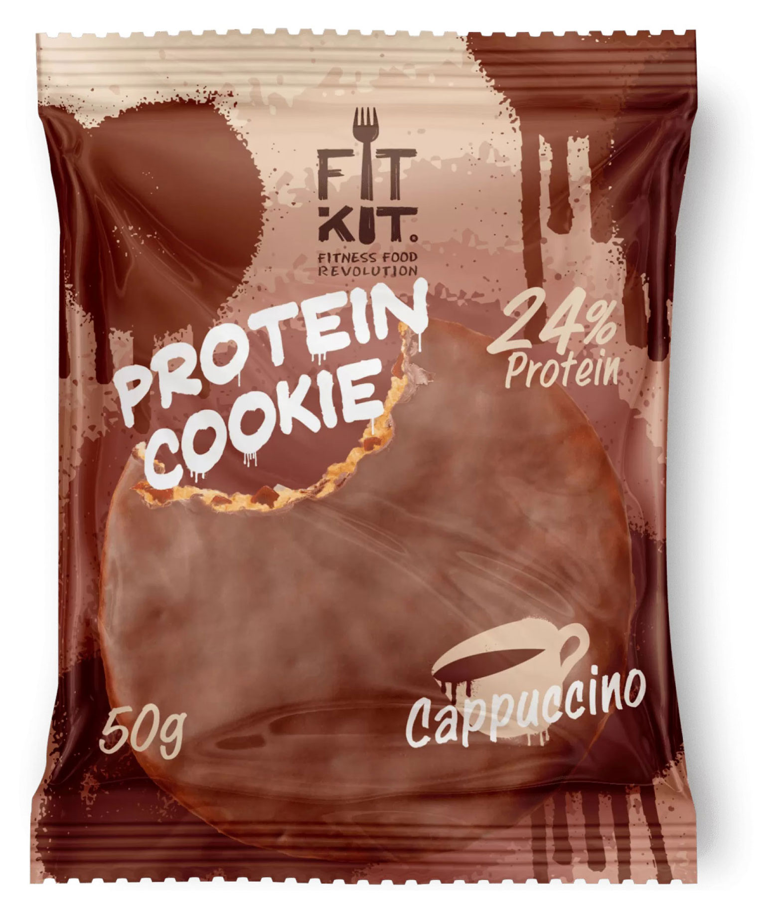 

Печенье Fitkit Капучино протеиновое, 50 г
