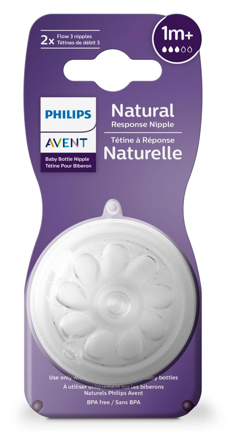 Изображение товара Силиконовая соска Philips Avent Natural Response SCY963/02 средний поток 2 шт для новорожденных