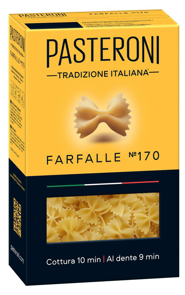 

Макаронные изделия Pasteroni Farfalle 170 бантики, 400 г
