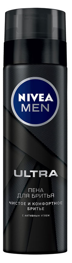 NIVEA | Пена для бритья NIVEA MEN Ultra с активным углем, 200 мл
