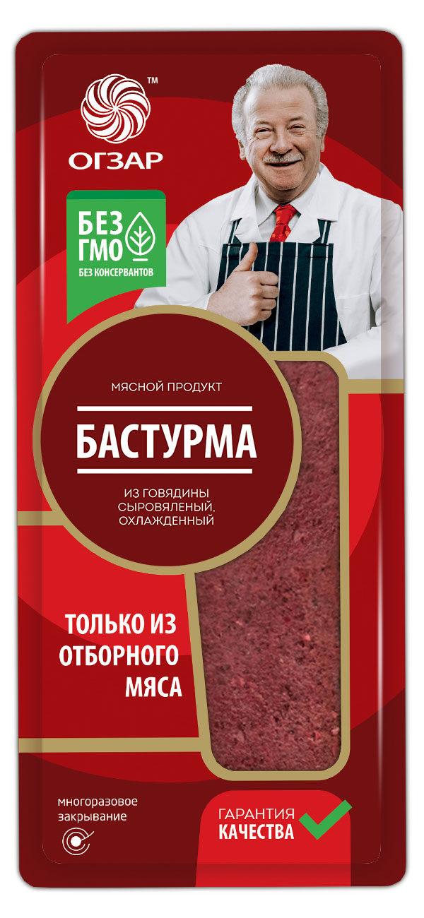 

Бастурма сыровяленая из говядины Огзар деликатес кусок, 200 г