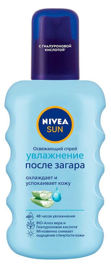 

Спрей для тела после загара NIVEA Sun Увлажнение освежающий с алоэ вера, 200 мл