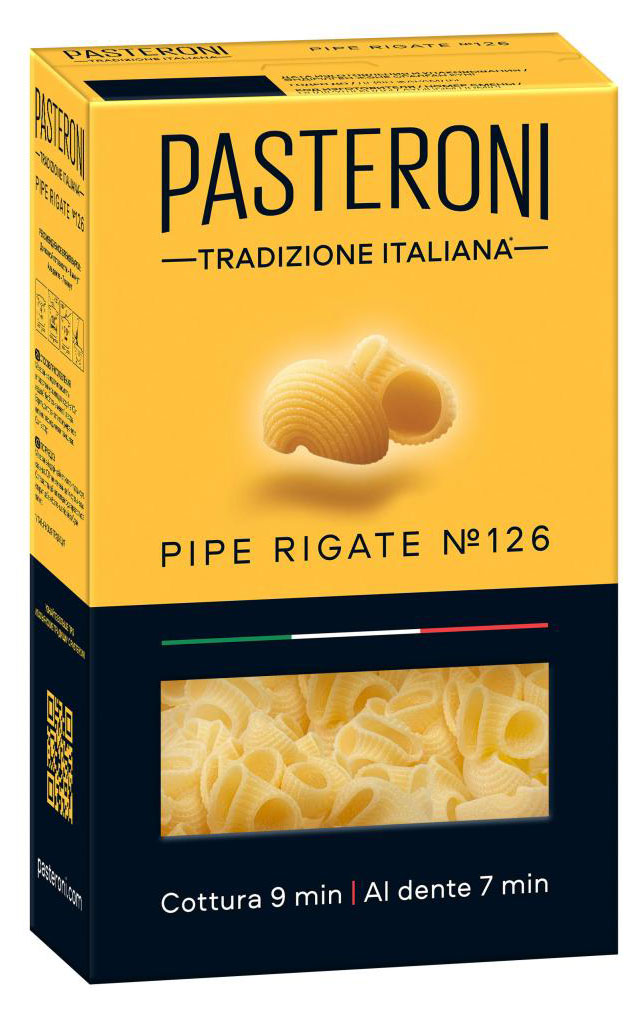 

Макаронные изделия Pasteroni Pipe rigate 126, 400 г