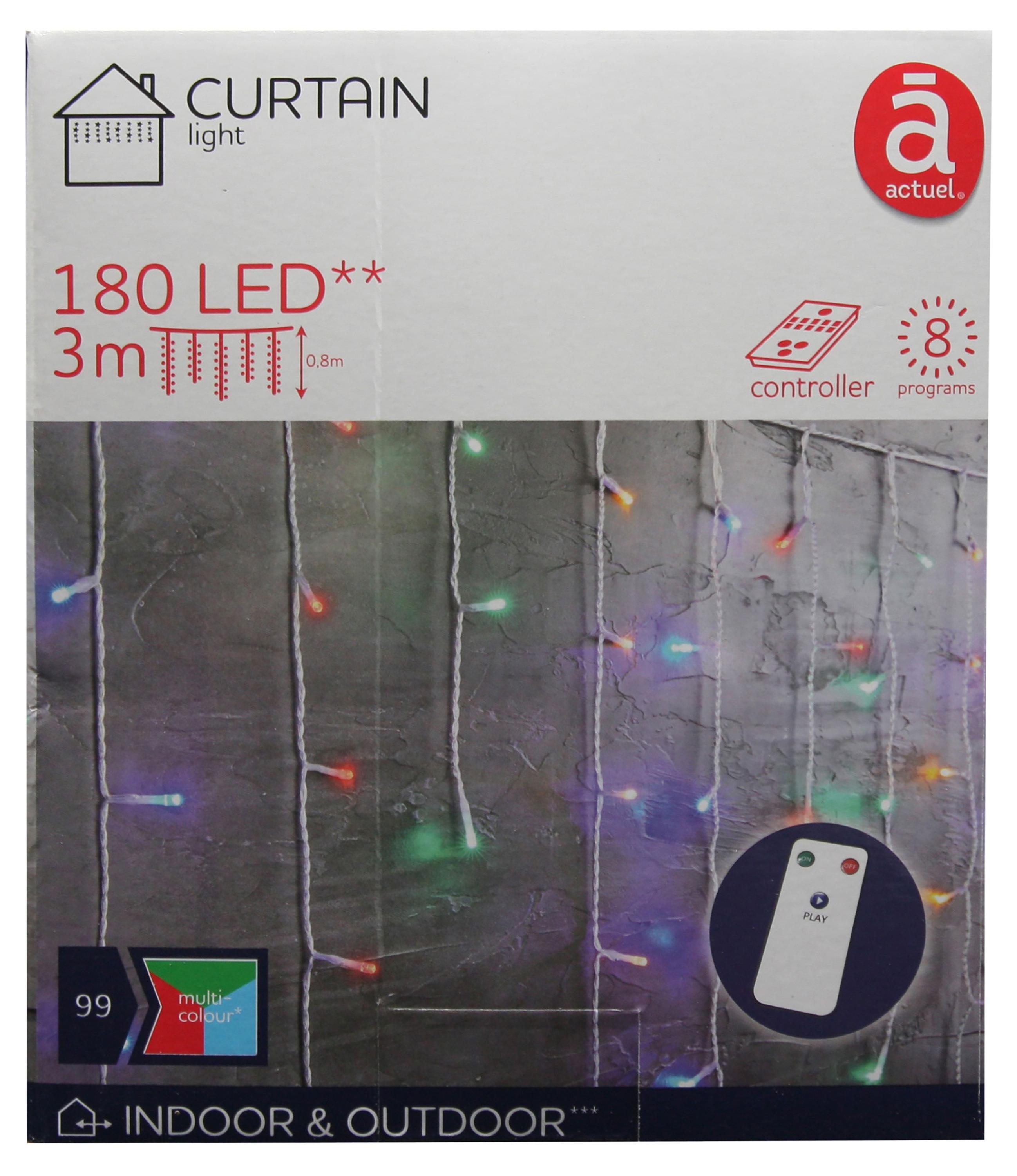 

Электрогирлянда Бахрома Actuel 180 LED, 3х0,8 м