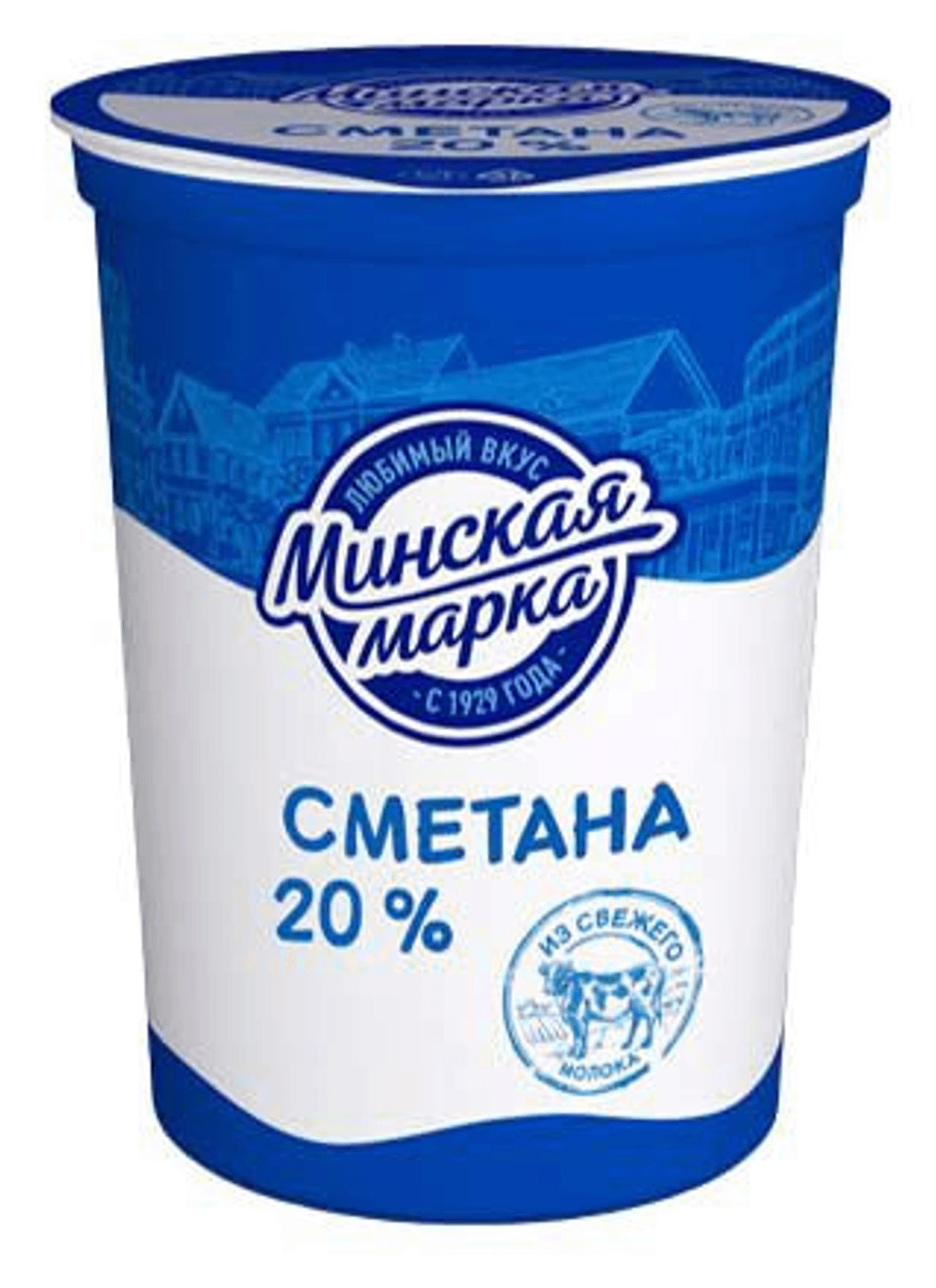 Изображение товара Сметана «Минская марка» 20% БЗМЖ, 380 г