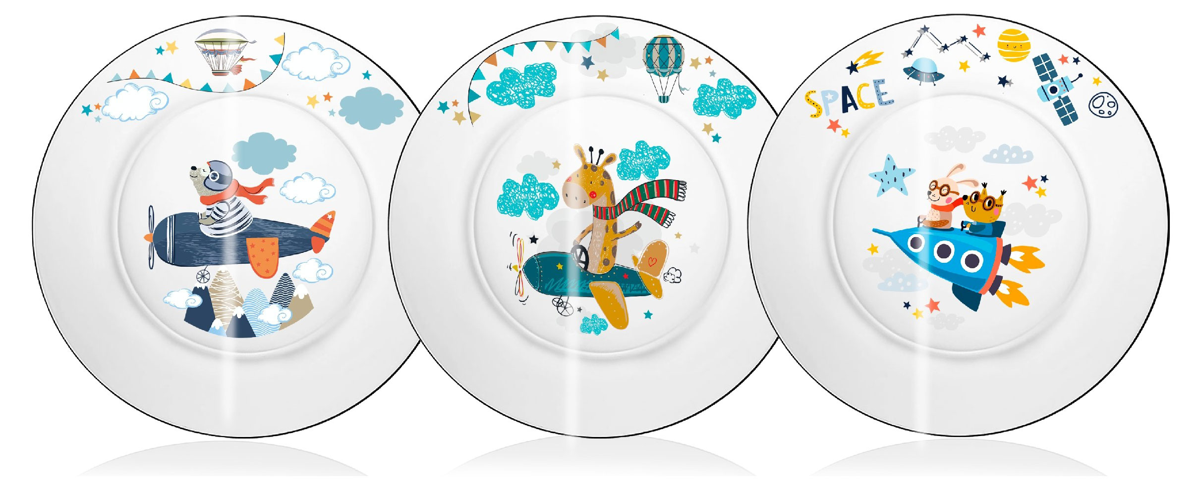 

Тарелка десертная Авиаторы, 19,6 см