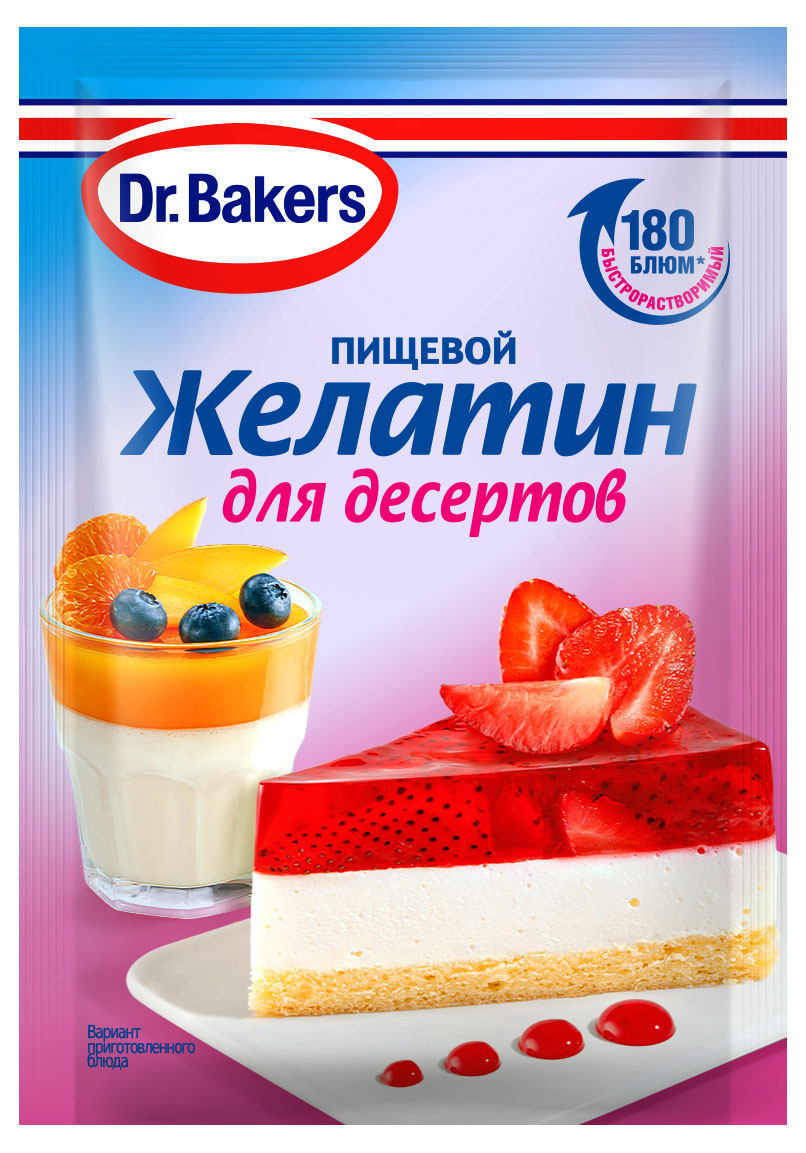 Изображение товара Желатин Dr. Bakers для десертов, 10 г
