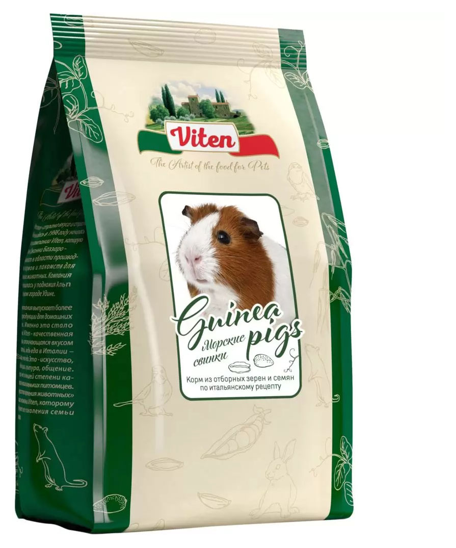 Изображение товара Полнорационный корм для морских свинок Viten 400 г натуральный состав