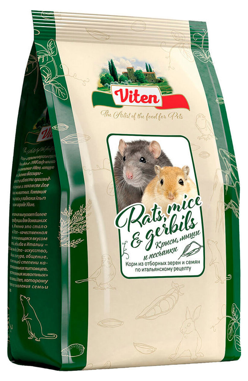 

Корм для крыс, мышей и песчанок Viten, 400 г