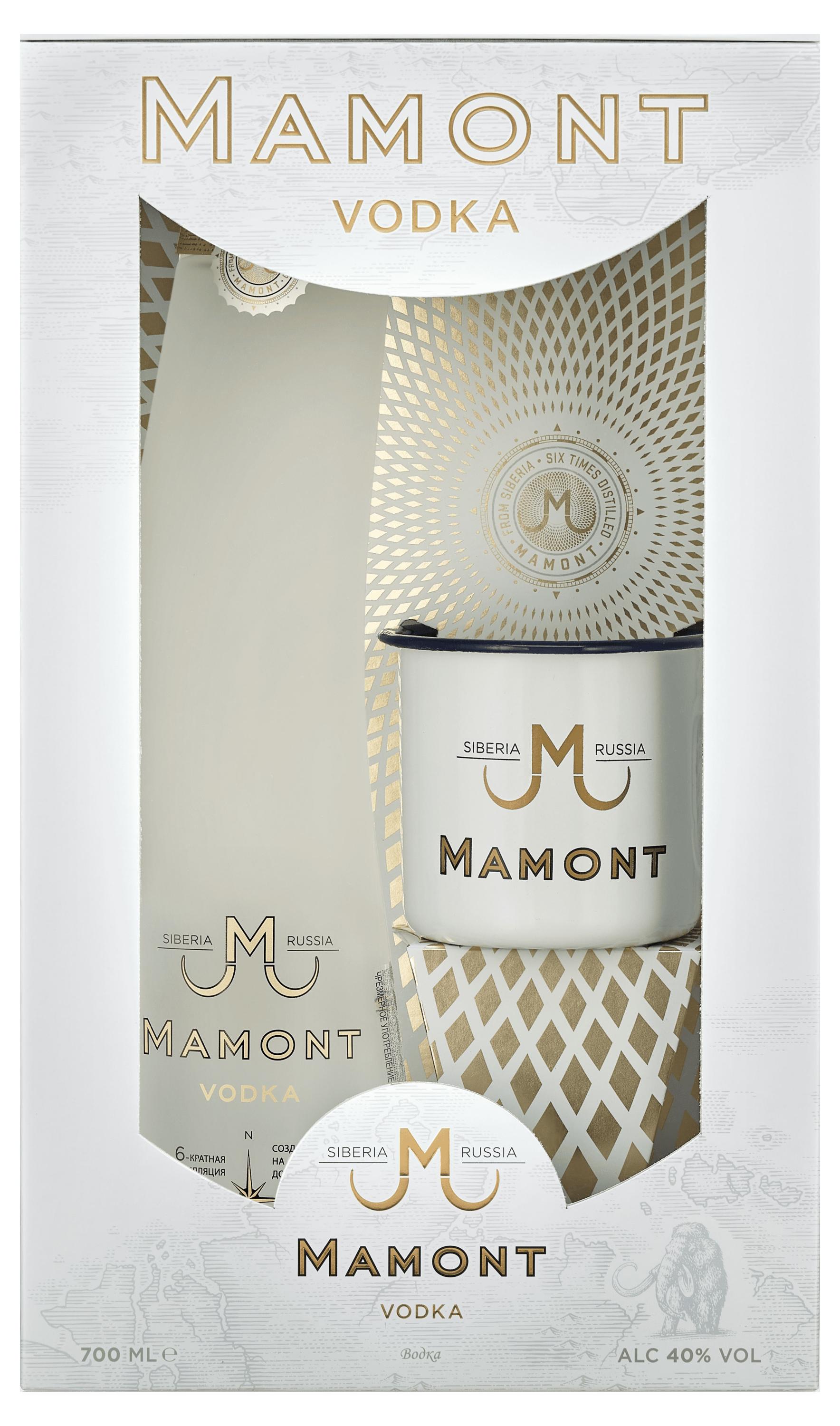 

Водка Mamont с кружкой Россия, 0,7 л