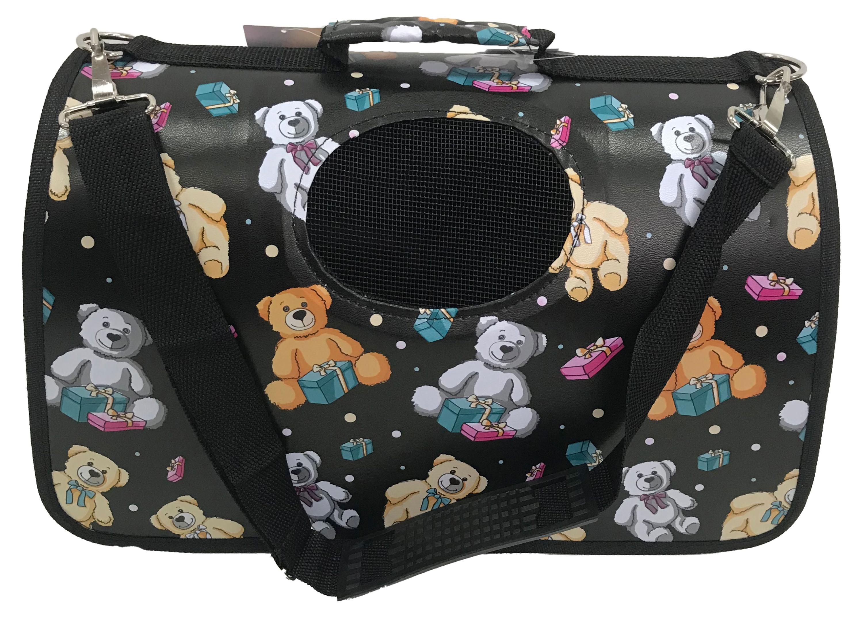 

Сумка переноска для животных с принтом Мишки, р L