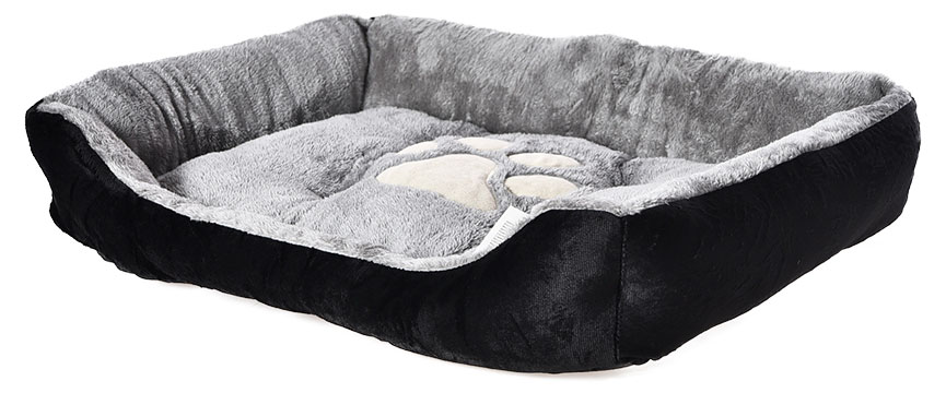 

Лежанка для собак серо-коричневая с лапкой р XL, 70х52х15 см