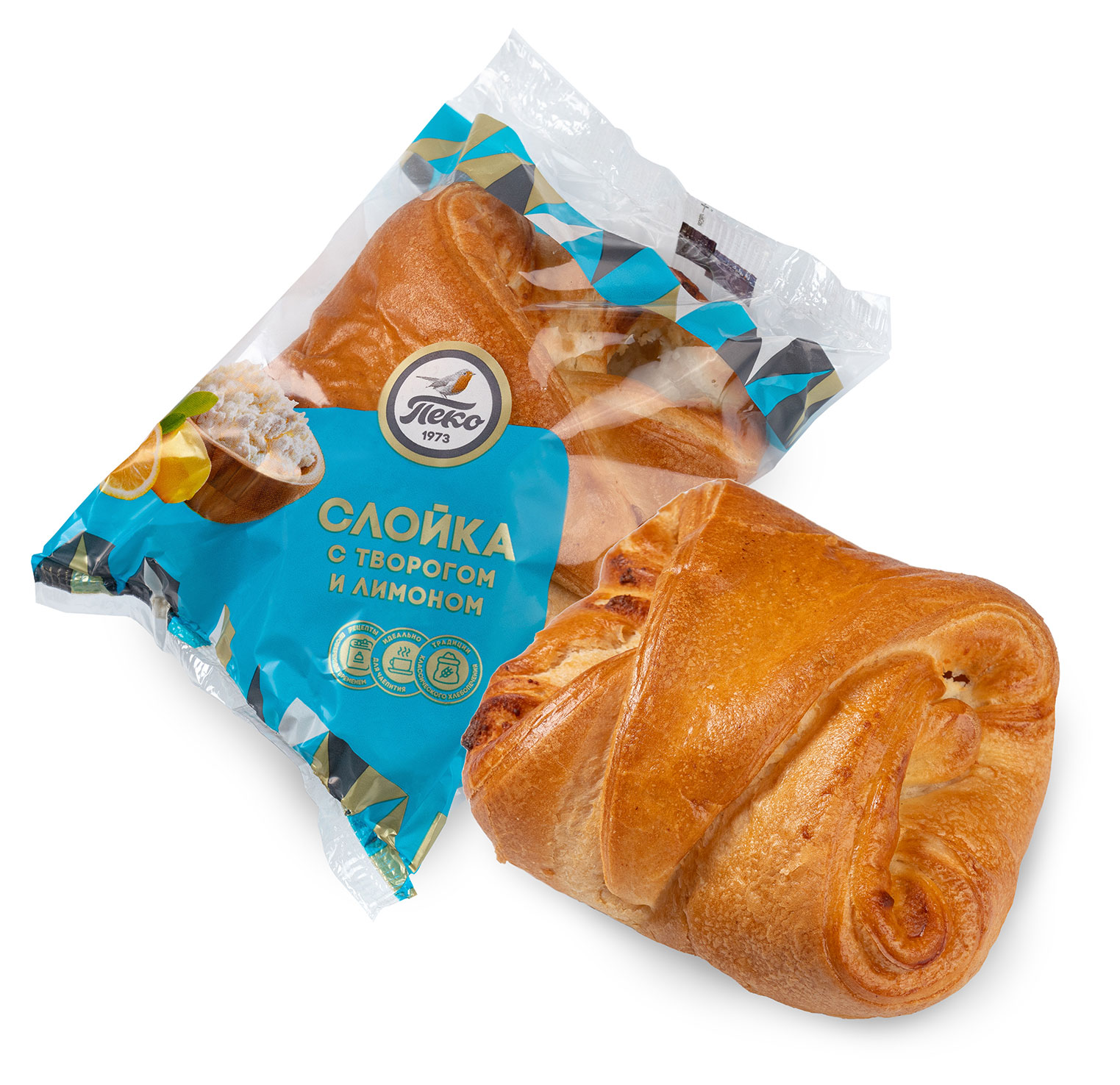 

Слойка ПЕКО с творогом и лимоном, 90 г