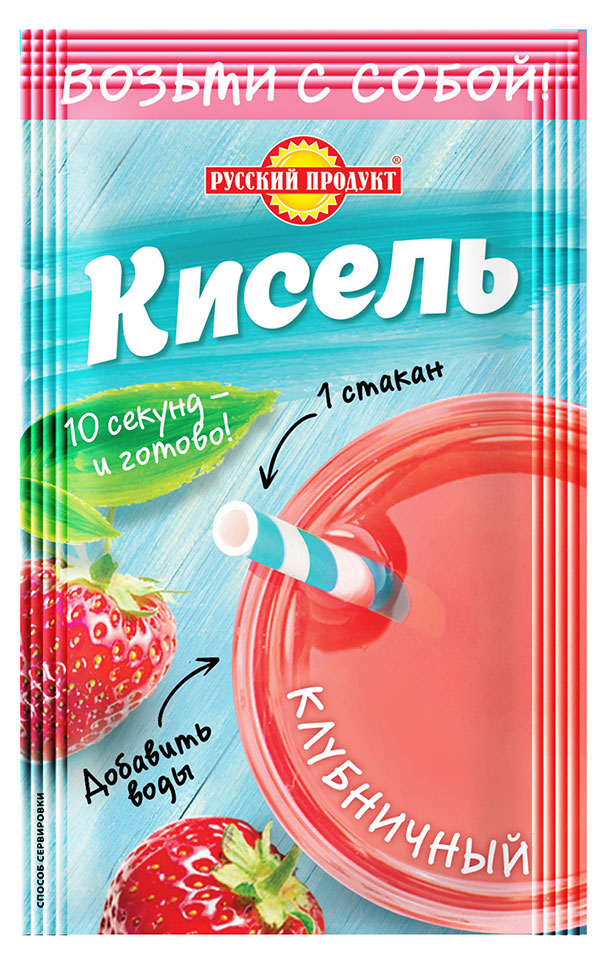 

Кисель Русский Продукт Здоровый образ жизни клубничный, 25 г