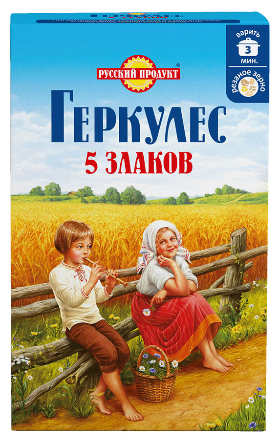 

Хлопья зерновые Геркулес 5 злаков, 400 г