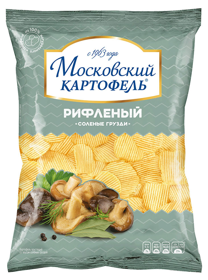

Чипсы Московский Картофель соленые грузди, 130 г