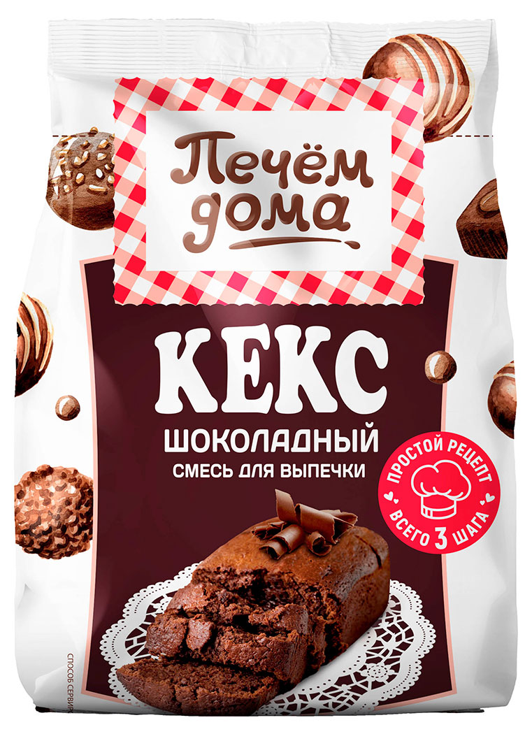 

Смесь для выпечки Печем Дома кекс шоколадный, 300 г