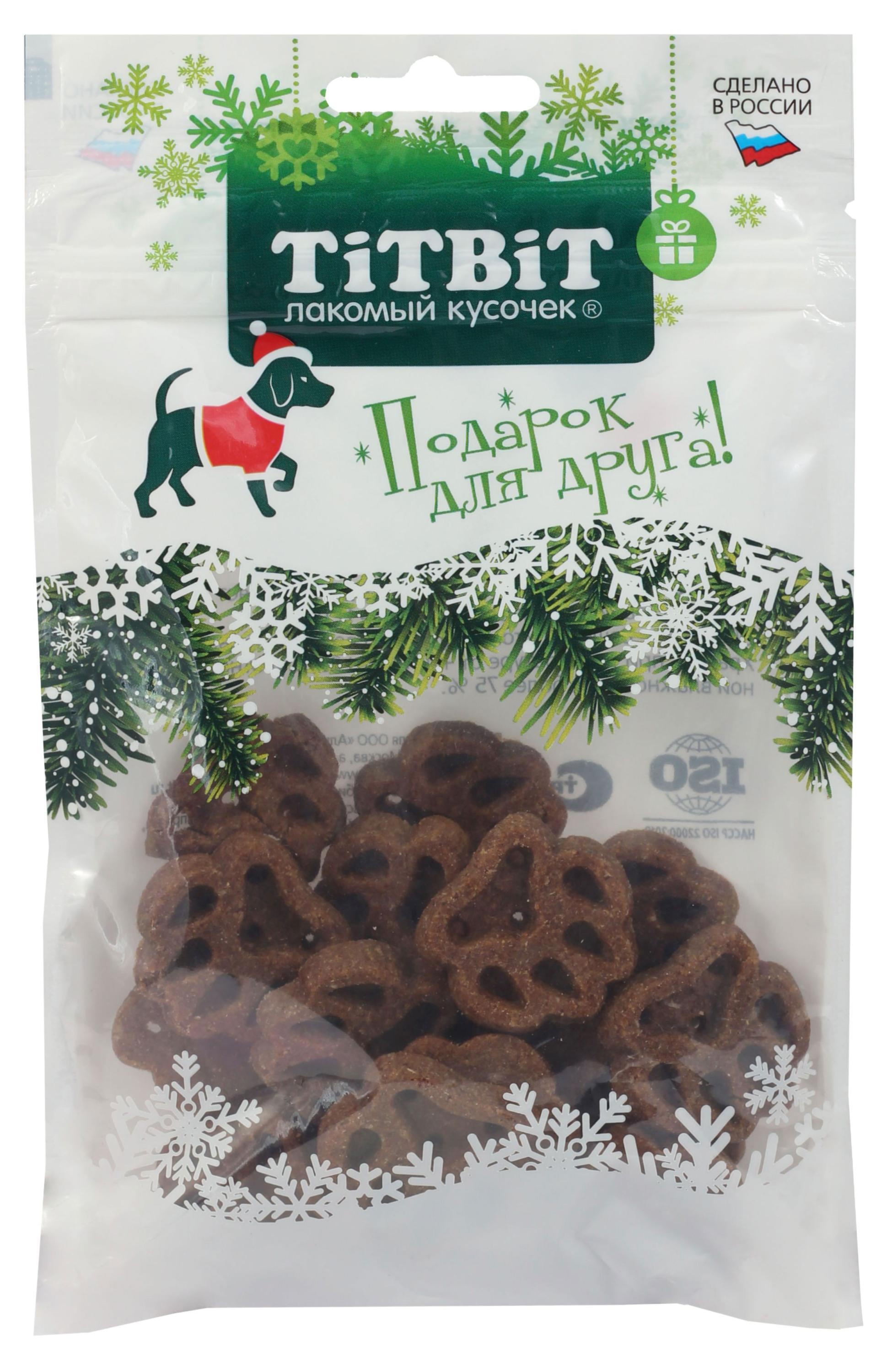 

Лакомство для собак TITBIT Снеки мягкие с бараниной, 70 г