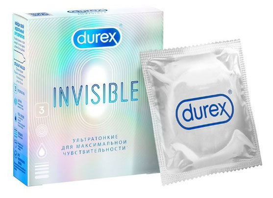 Изображение товара Презервативы Durex Invisible ультратонкие 3 шт для высокой чувствительности