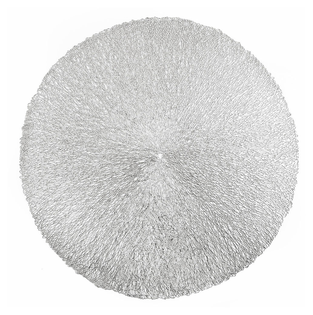 Изображение товара Сервировочные салфетки Nouvelle Daily Ajoure Золото театра серебро 38 см круглая ПВХ