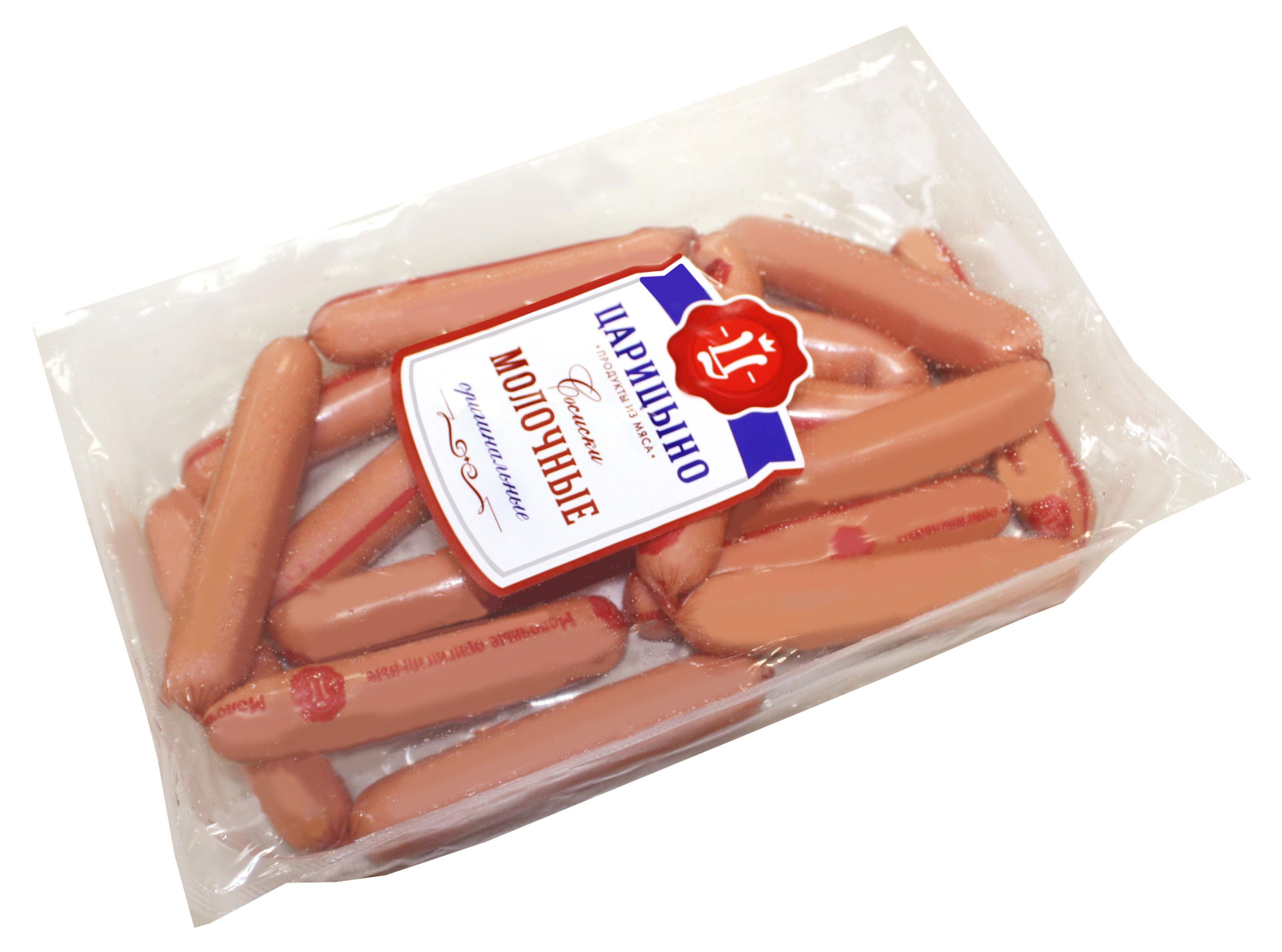 

Сосиски Царицыно Молочные оригинальные (0,8-1,3 кг), 1 упаковка ~ 1,1 кг