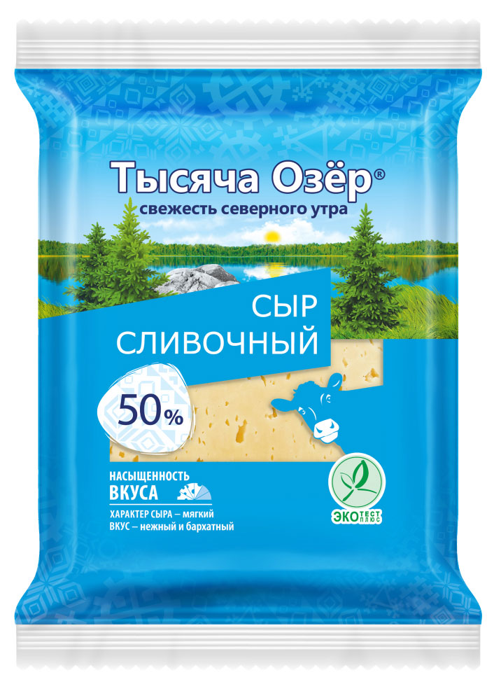 

Сыр Тысяча Озёр Сливочный, 200 г