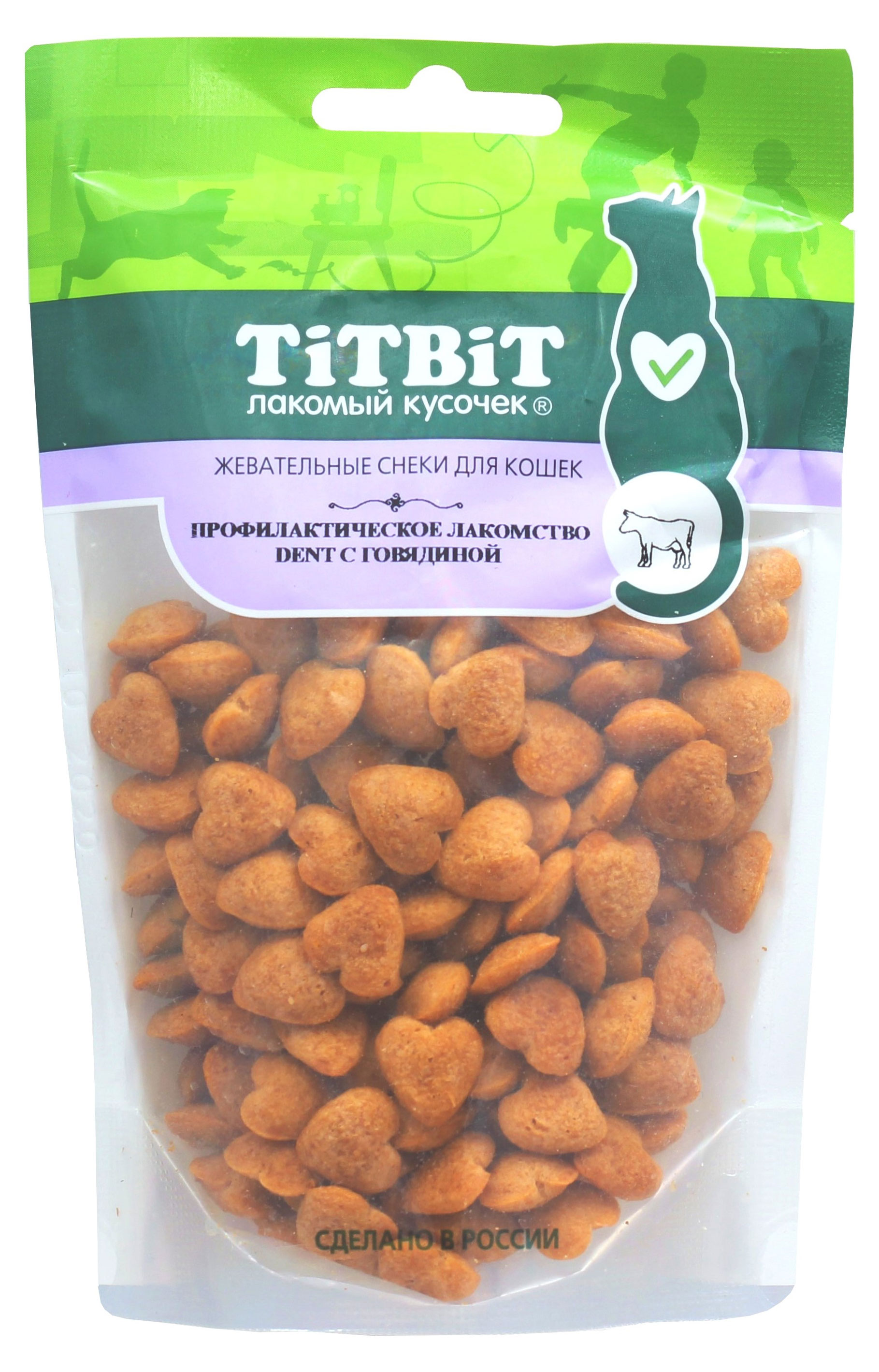 

Лакомство для кошек TiTBiT Dent с говядиной, 40 г