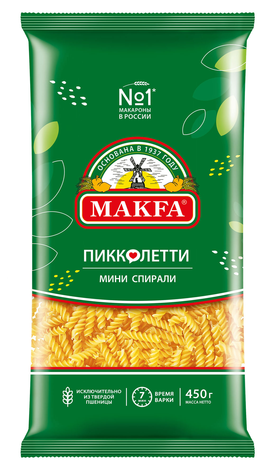 

Макаронные изделия Makfa Пикколетти мини спирали, 450 г