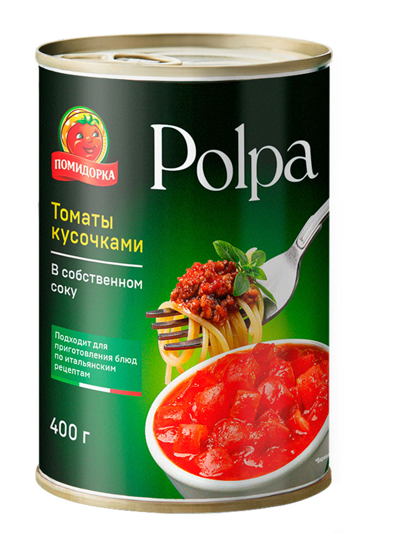 

Томаты ПОМИДОРКА кусочками, 400 г