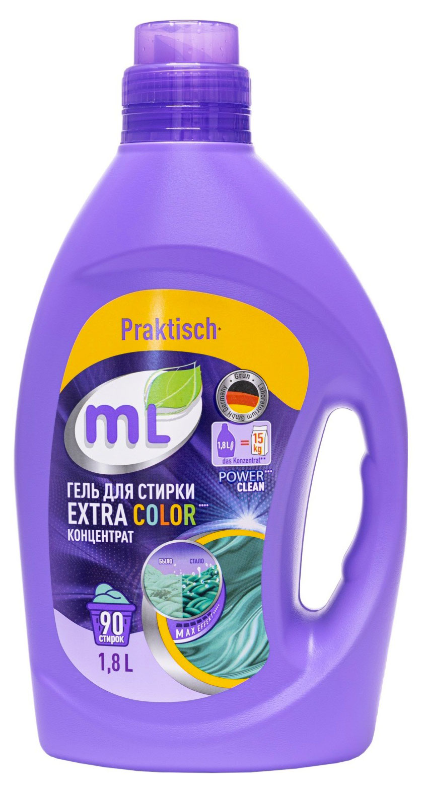

Гель для стирки концентрат Meine Liebe Extra Color для цветного белья, 1,8 л