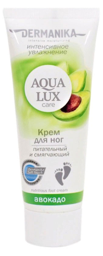 

Крем для ног Dermanika Aqua Lux питательный и смягчающий с авокадо, 75 мл
