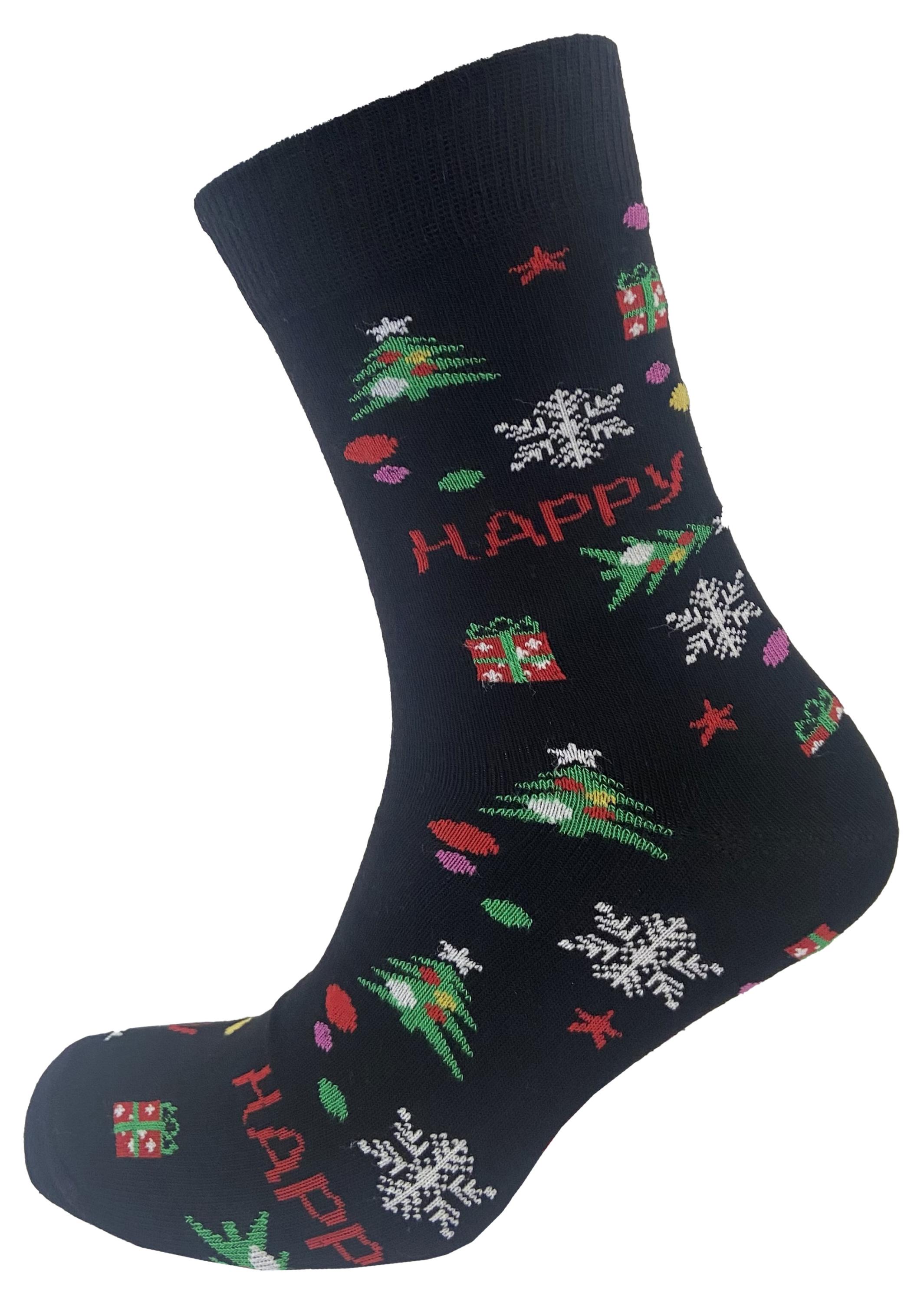 

Носки мужские новогодние Гранд Happy черные, р.29-31