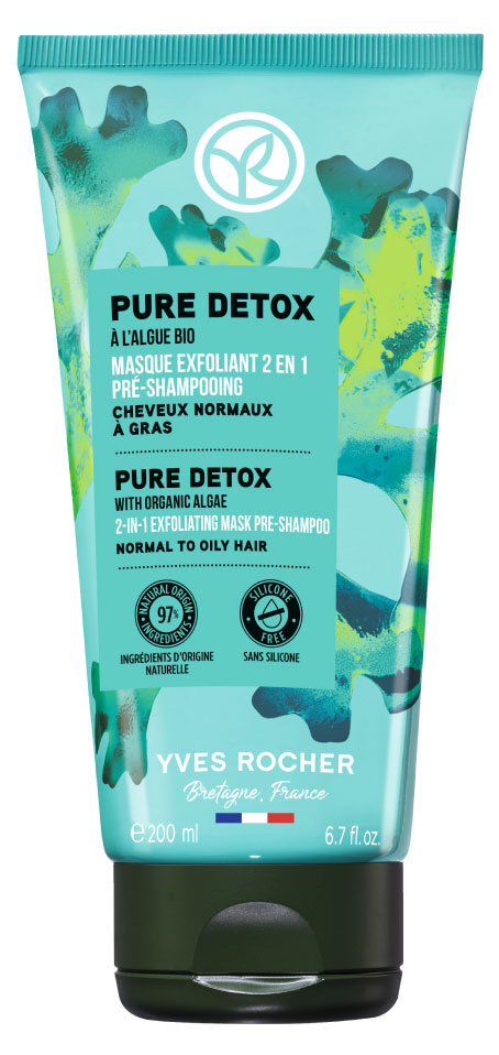 

Маска-эксфолиант для кожи головы Yves Rocher Чистый детокс c водорослями, 200 мл