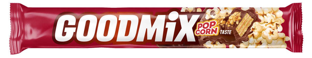 

Батончик Goodmix со вкусом попкорна и хрустящей вафлей, 45 г