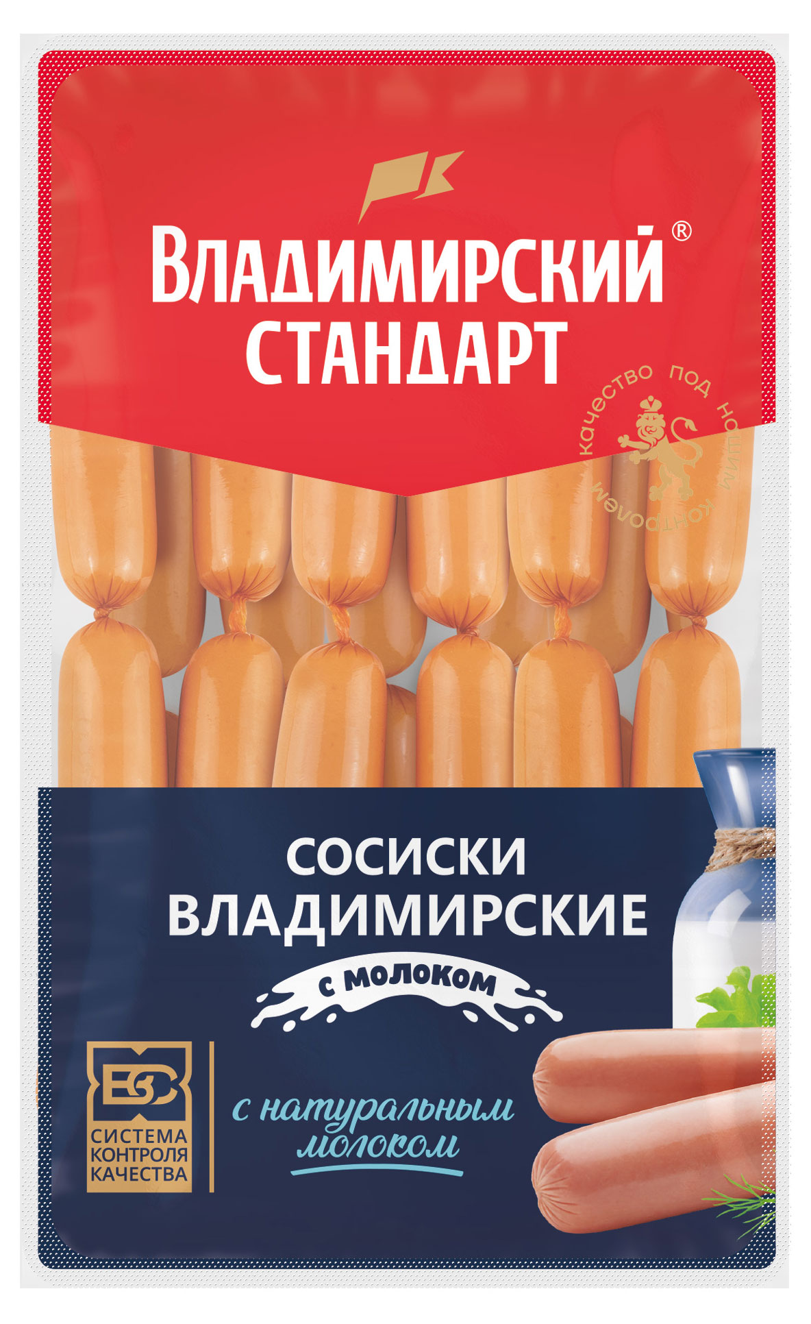 

Сосиски Владимирский стандарт с молоком, ~ 1,5 кг