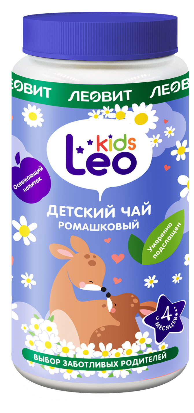 

Чай детский Леовит Leo Kids Ромашковый гранулированный с 4 мес., 200 г
