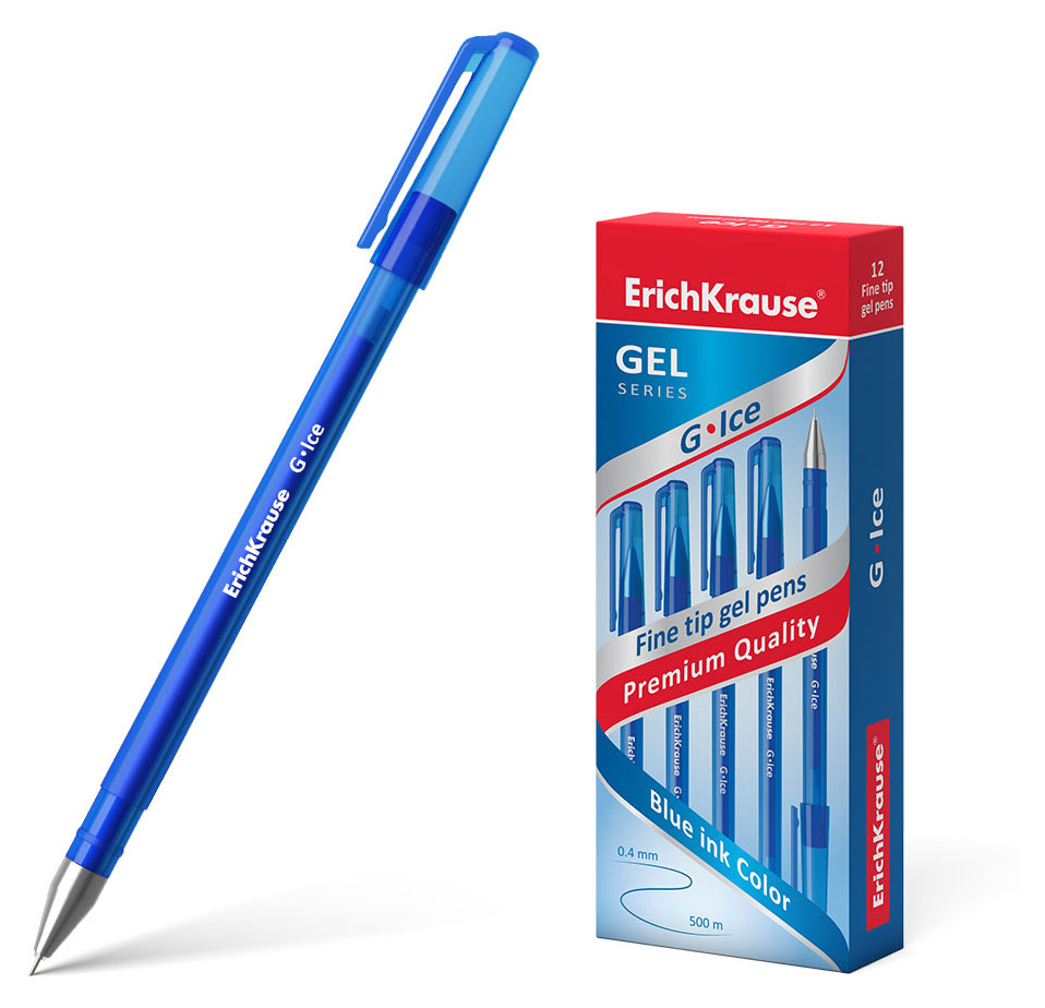 

Ручка гелевая ErichKrause G-Ice Stick Original, синяя, 1 шт