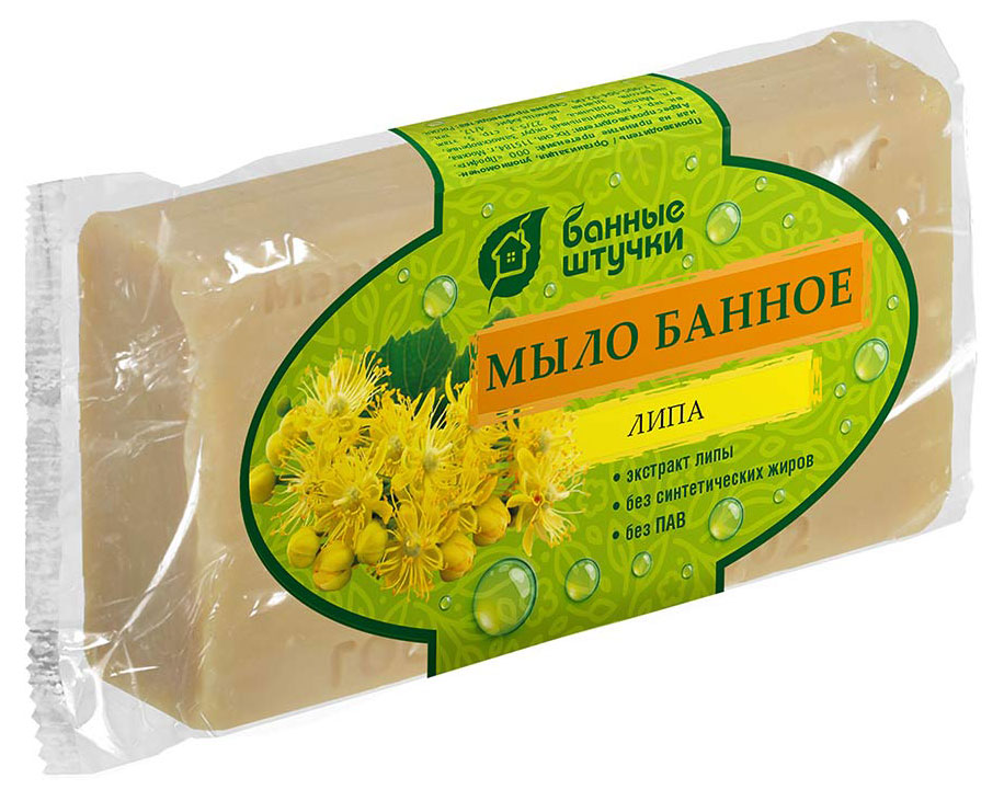 

Мыло кусковое Банные Штучки Банное Липа, 100 г