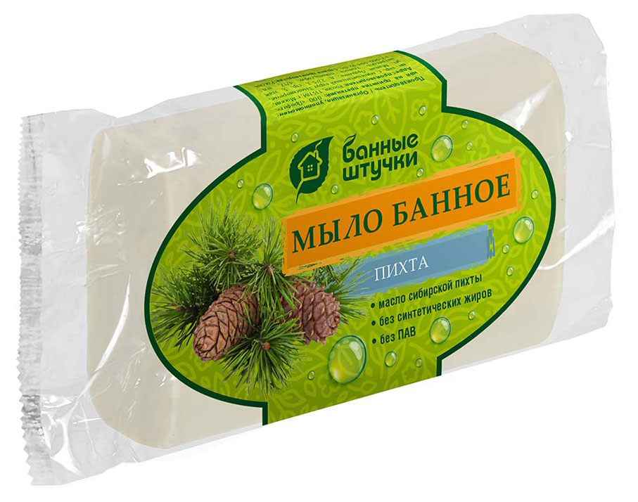 

Мыло кусковое Банные Штучки Банное Пихта, 100 г