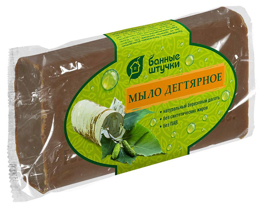 

Мыло кусковое Банные Штучки Дегтярное, 100 г