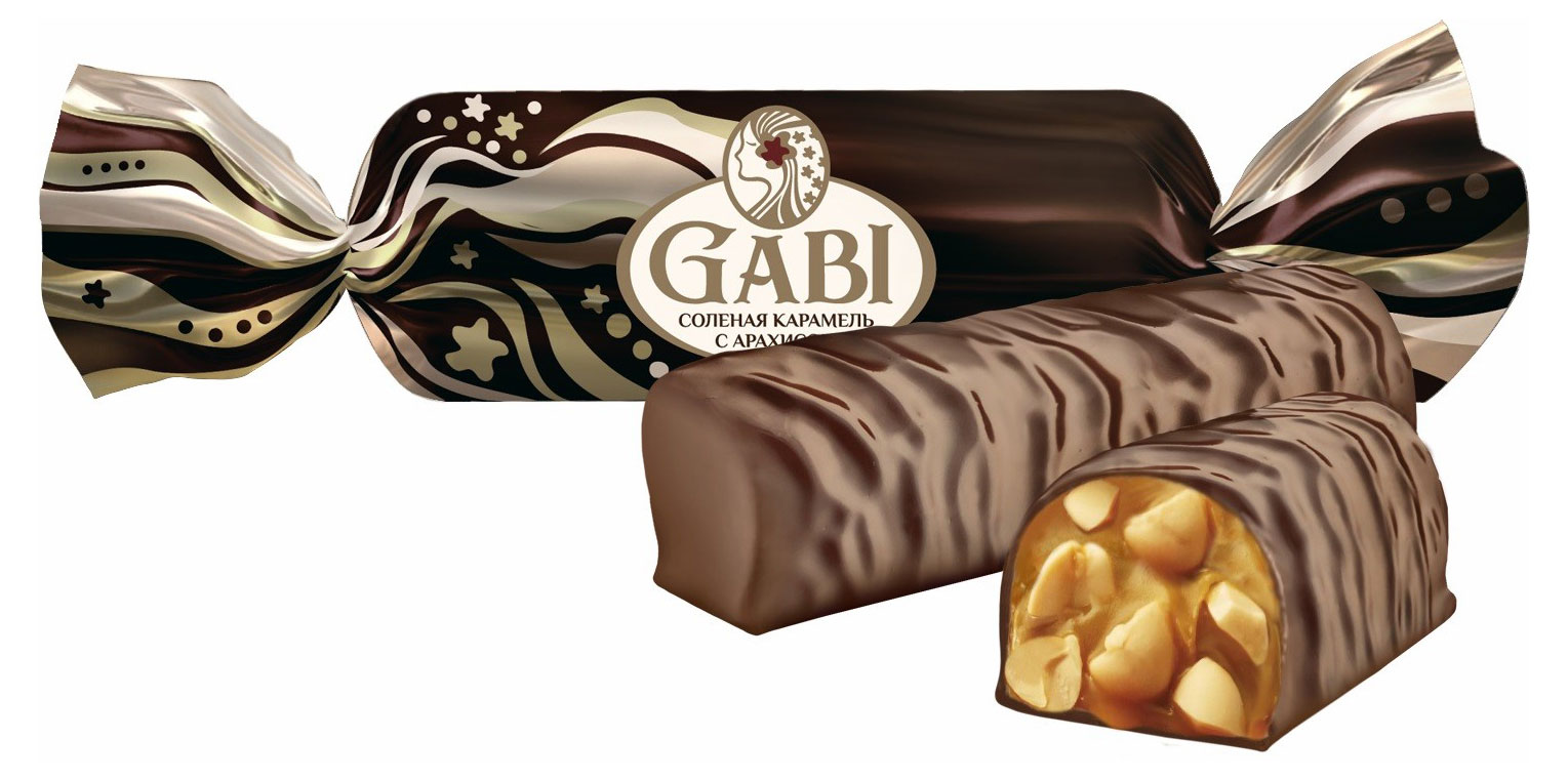 

Конфеты Gabi соленая карамель с арахисом, вес