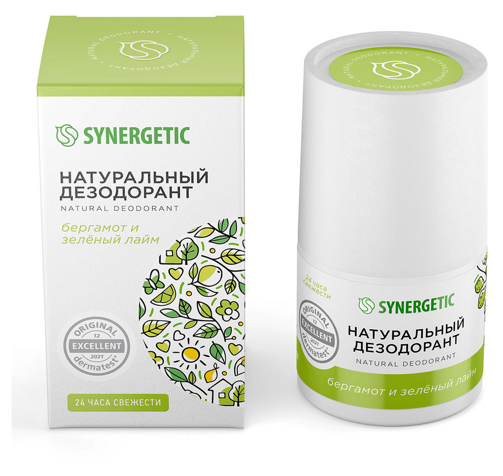 

Дезодорант натуральный Synergetic бергамот-зеленый лайм, 50 мл