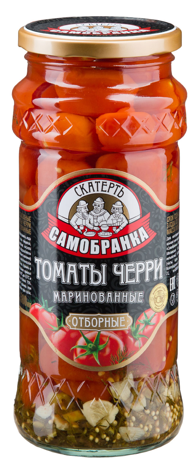 

Томаты черри Скатерть-Самобранка маринованные, 580 мл