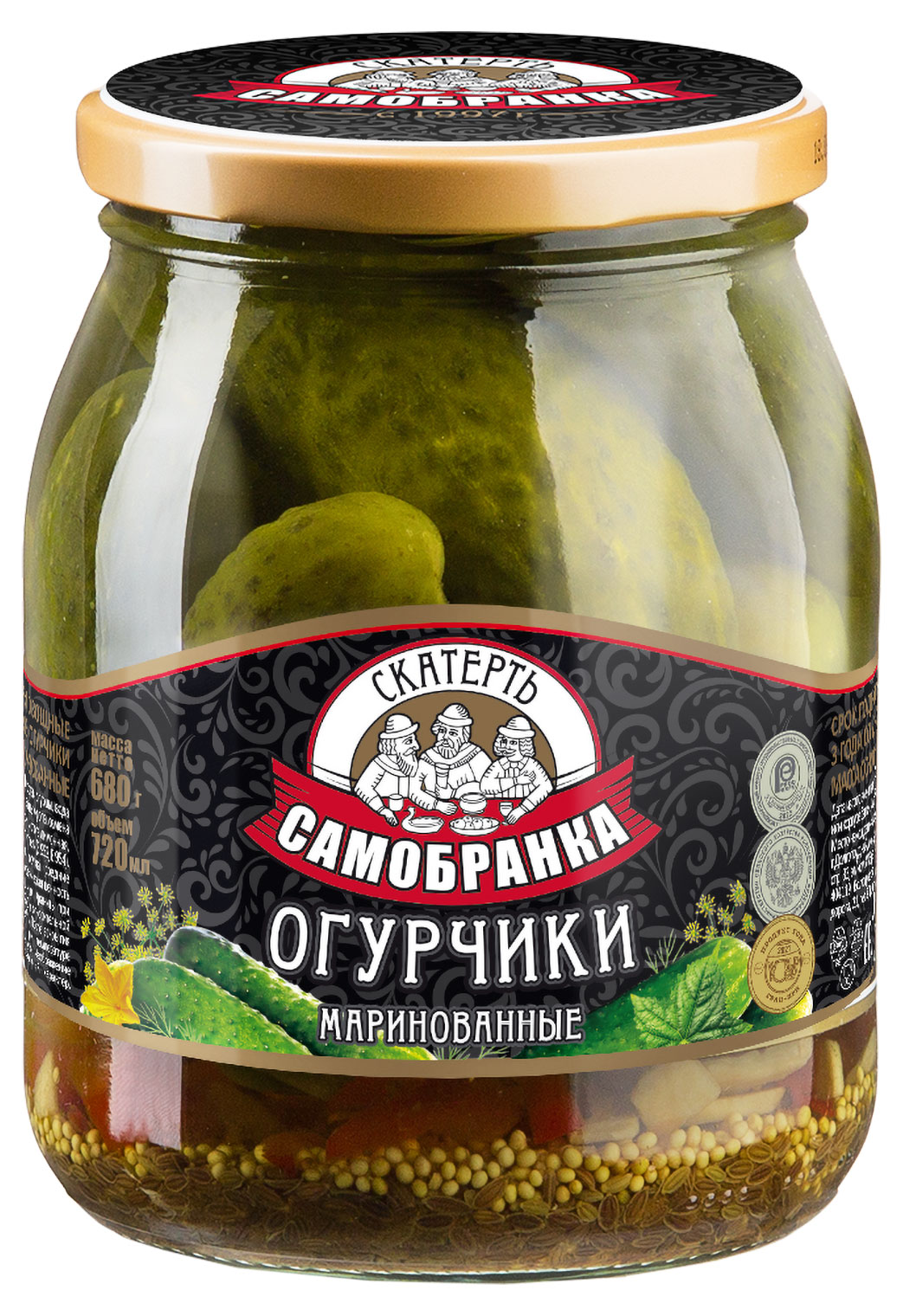 

Огурчики Скатерть-Самобранка маринованные, 720 мл