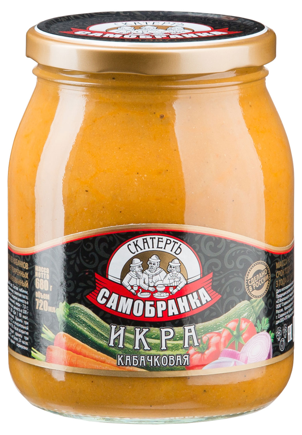 

Икра кабачковая ГОСТ Скатерть-Самобранка, 720 мл