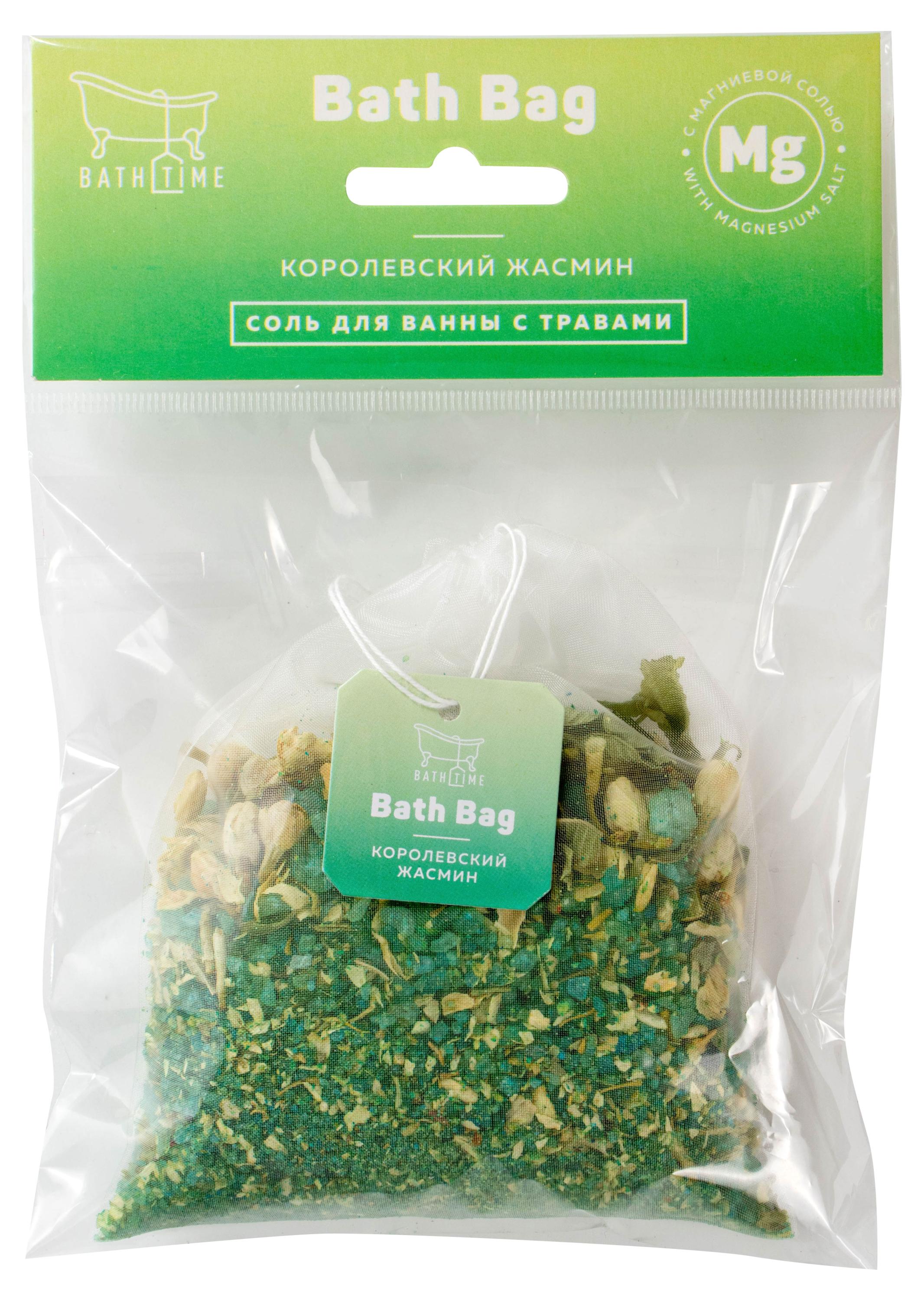 

Соль для ванны BathTime Bath Bag Королевский жасмин, 100 г
