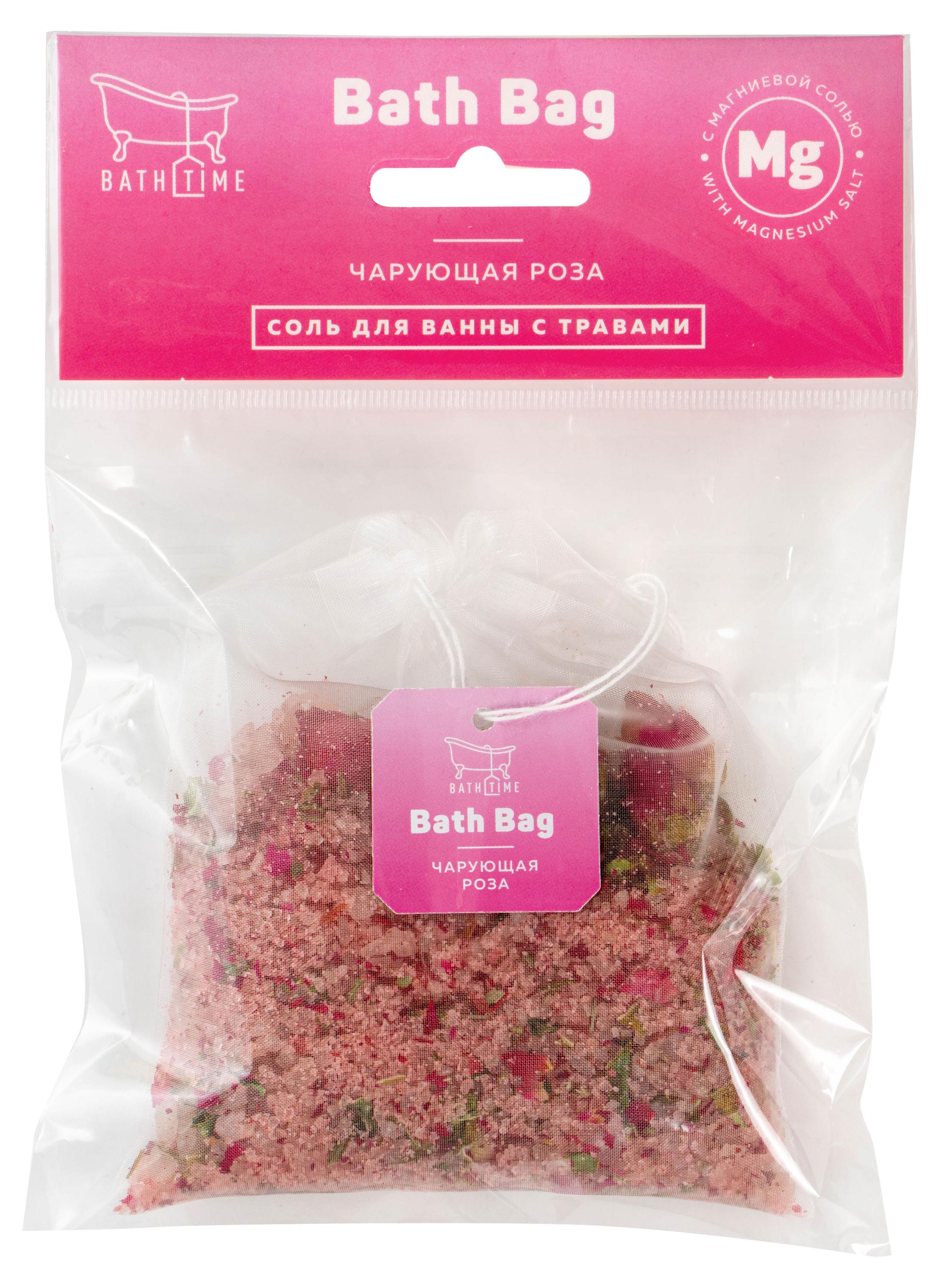 

Соль для ванны BathTime Bath Bag Чарующая роза, 100 г