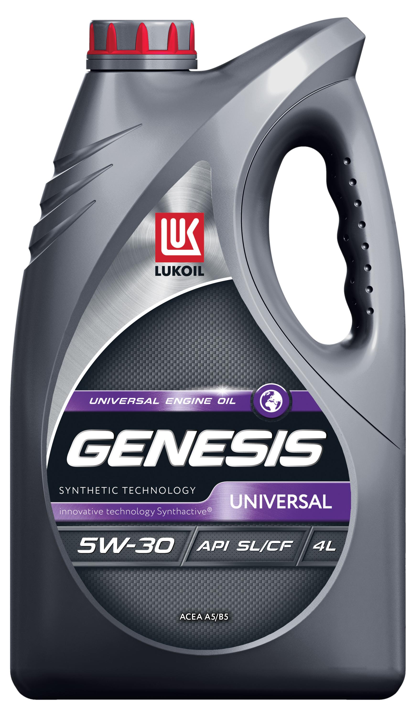 

Масло моторное Лукойл Genesis Universal 5W30 синтетическое, 4 л